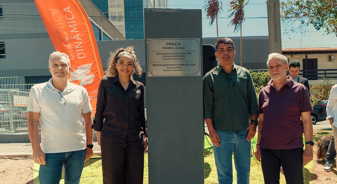 Construtora Dinâmica entrega revitalização da Praça Fares Auad